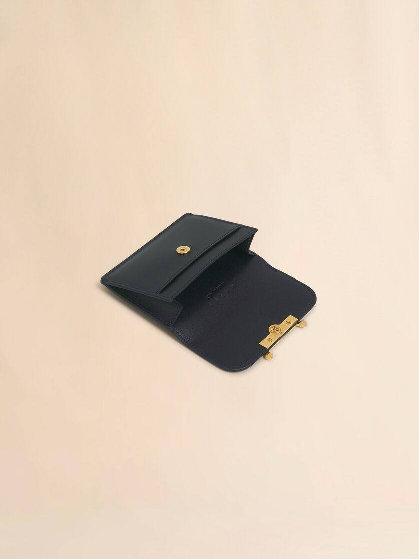 Stutterheim X Marni Black Leather Envelope Card Holder