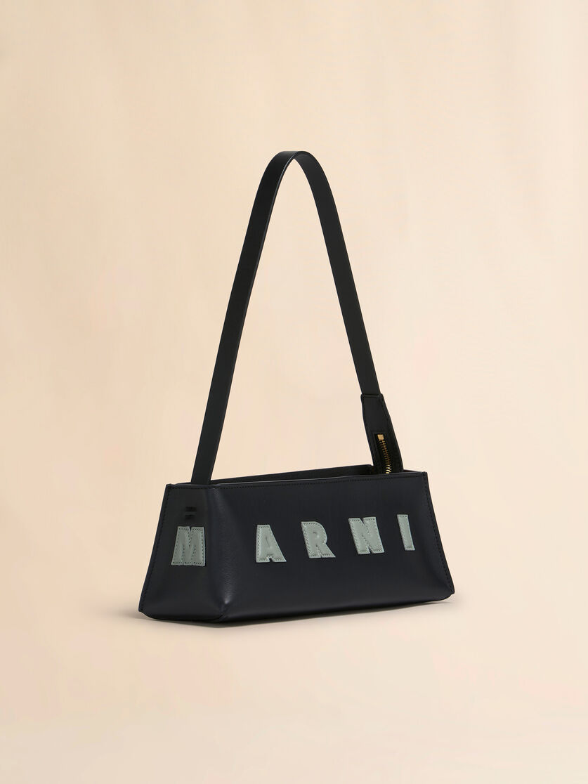 stutterheim x marni Black leather Museo baguette bag