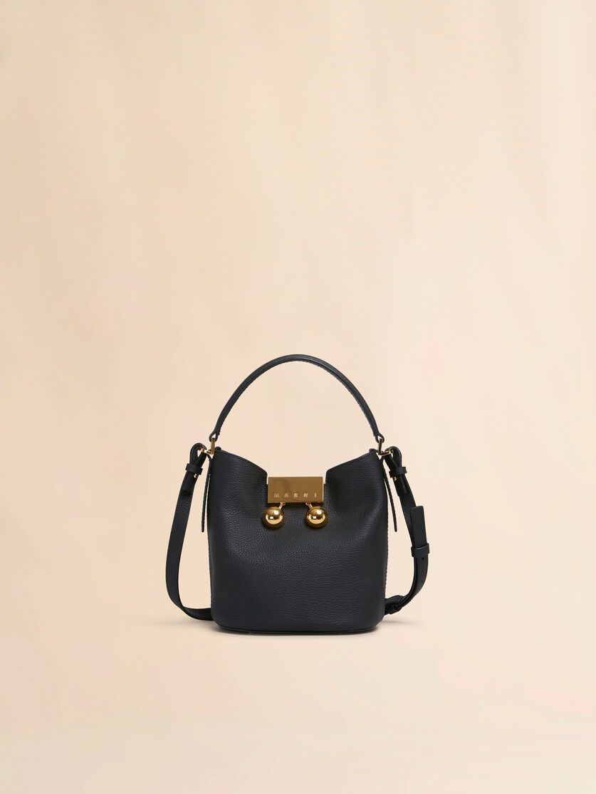 stutterheim x marni Black leather Trunkaroo bucket bag