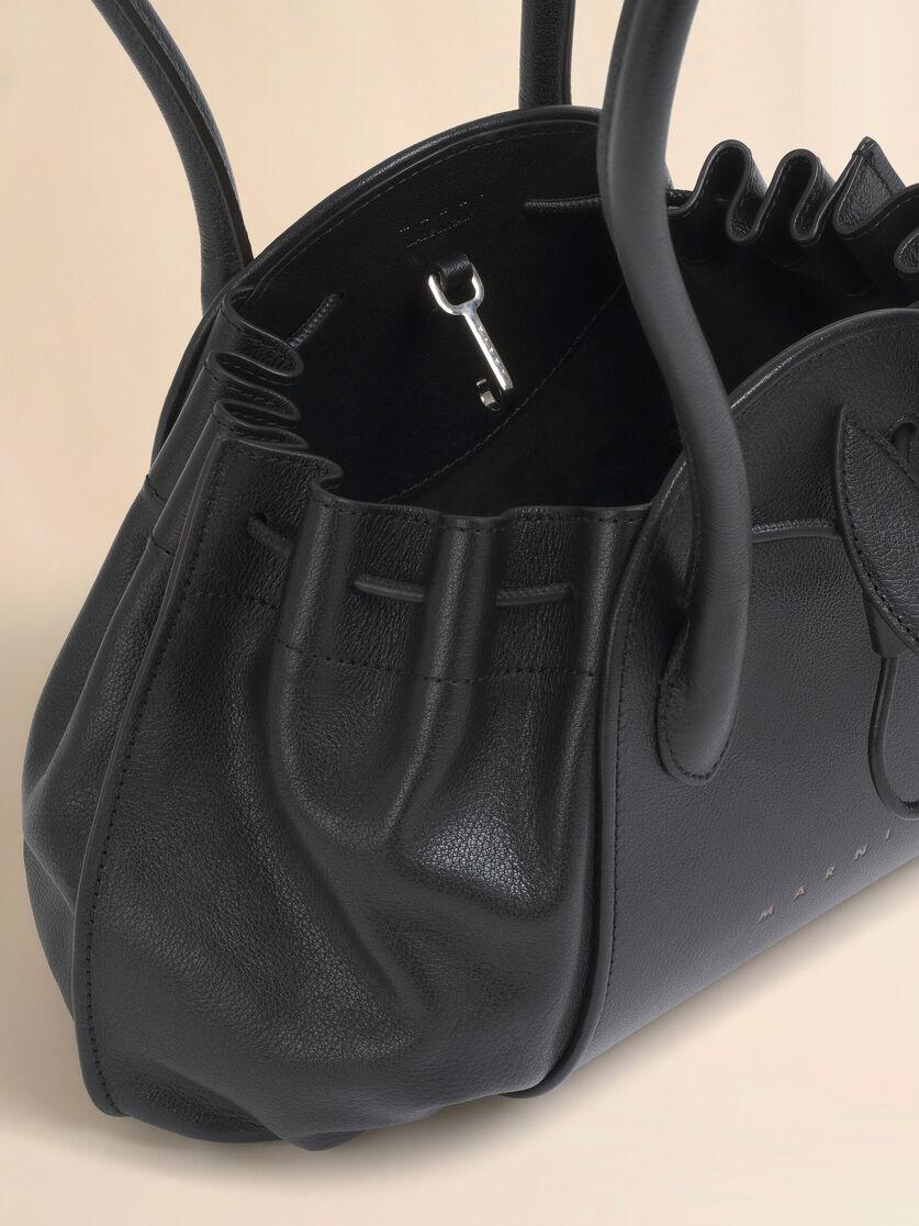 Stutterheim X Marni Black Leather Tulipea Shoulder Bag