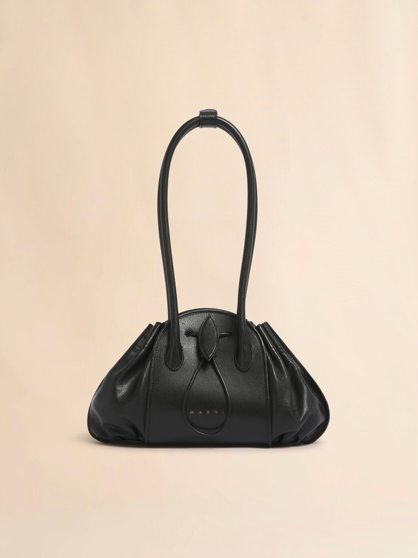stutterheim x marni Black leather Tulipea Shoulder bag