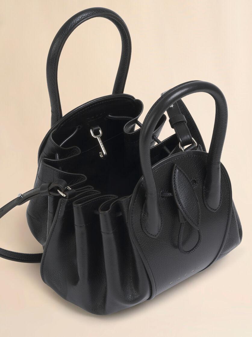 stutterheim X Marni Black Leather Tulipea Small Handbag