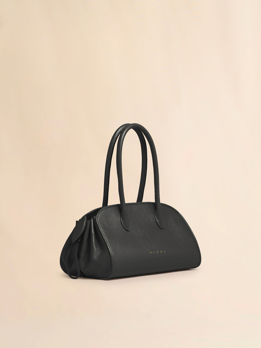 Stutterheim X Marni Black Leather Tulipea Small Handbag