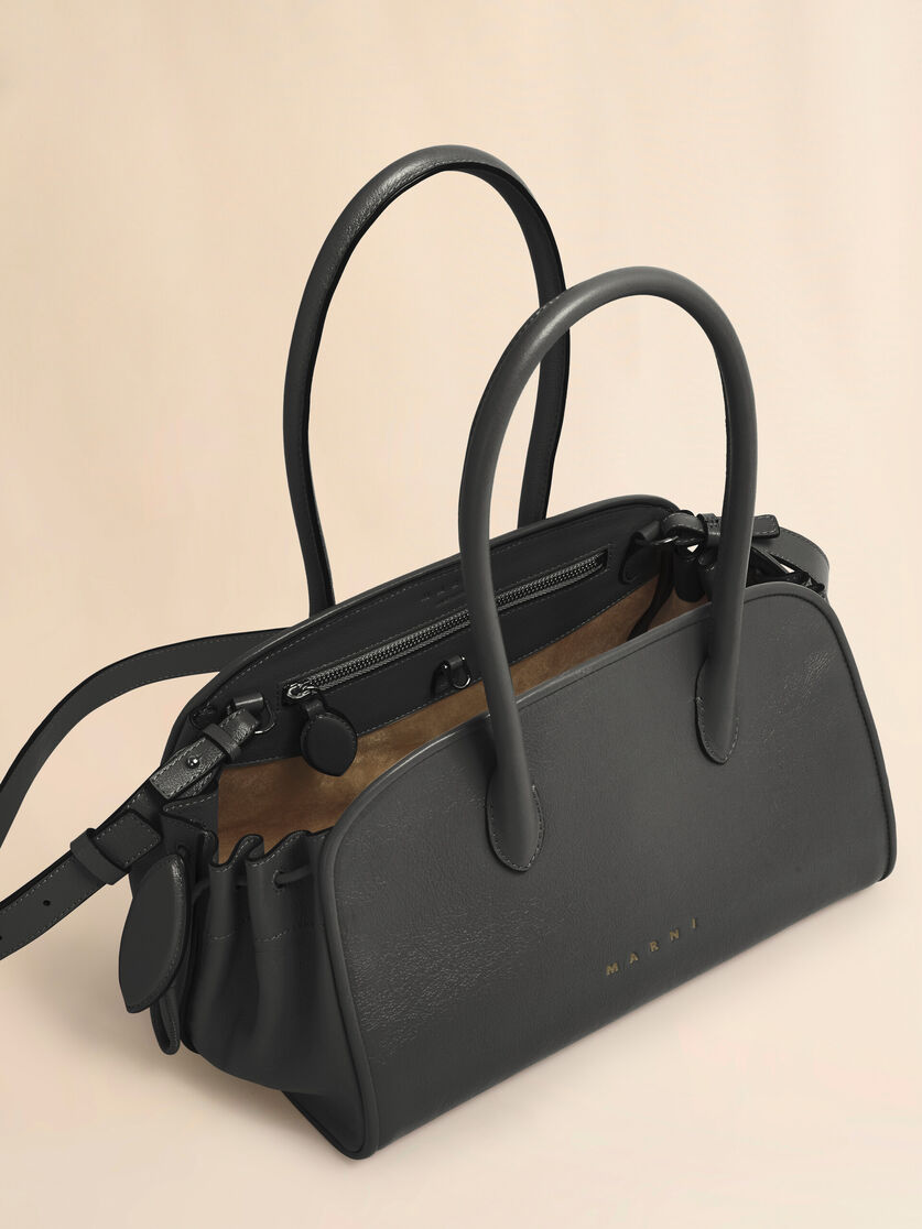 Stutterheim X Marni Black Leather Tulipea Small Handbag