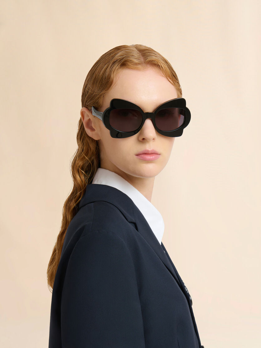 Stutterheim X Marni Black Monumental Gate Sunglasses