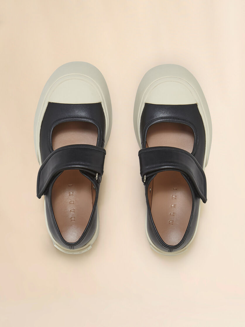 Stutterheim X Marni Black Nappa Leather Mary Jane Sneaker