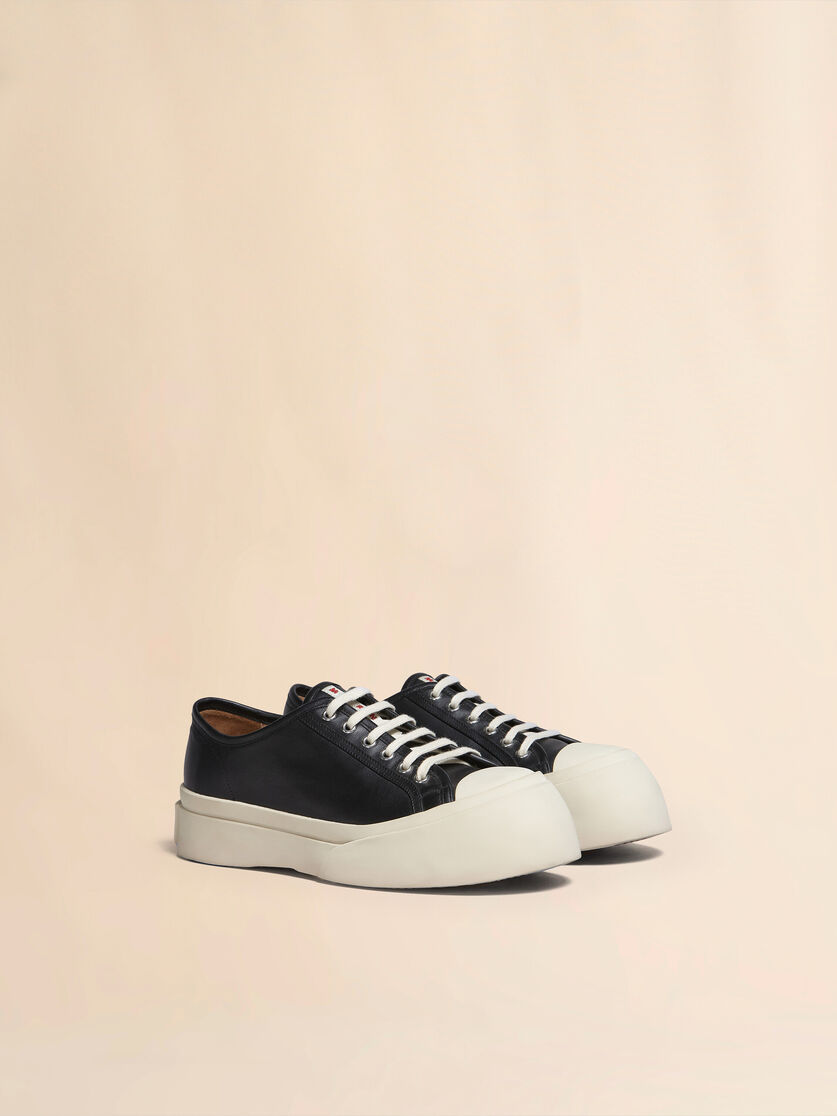 Stutterheim X Marni Black Nappa Leather Pablo Lace-up Sneaker
