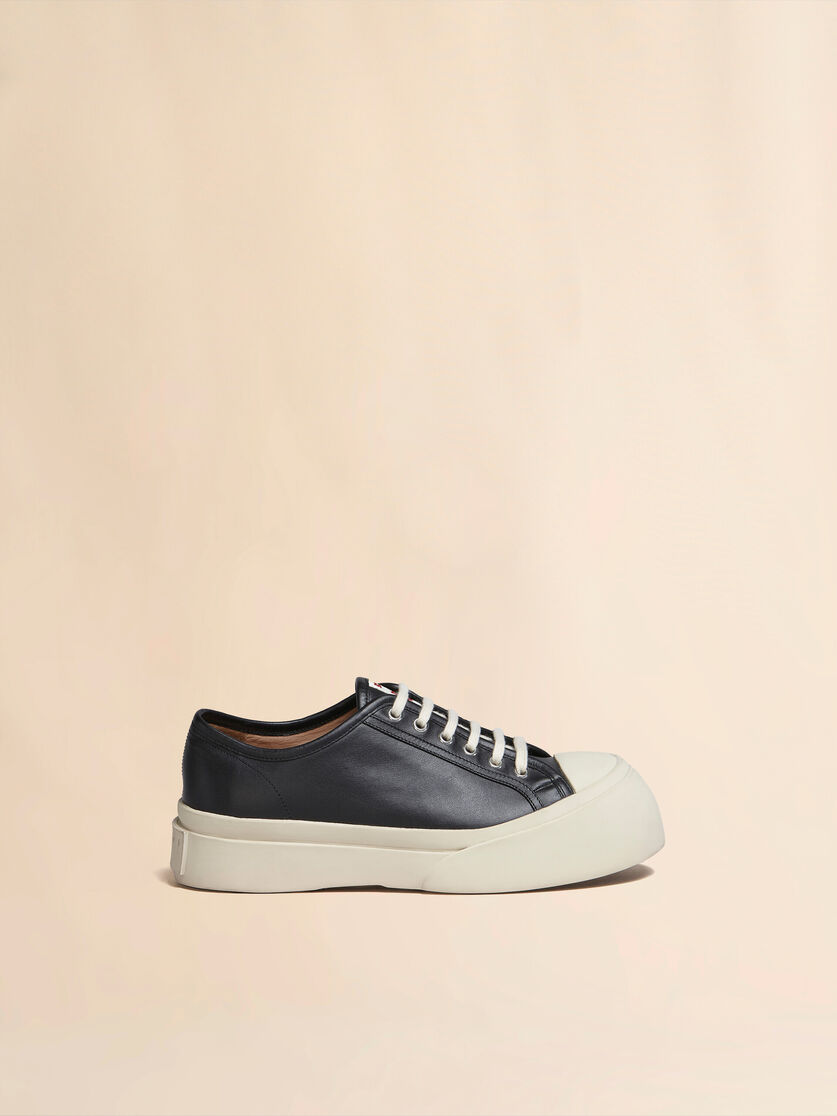 stutterheim x marni Black nappa leather Pablo lace-up sneaker