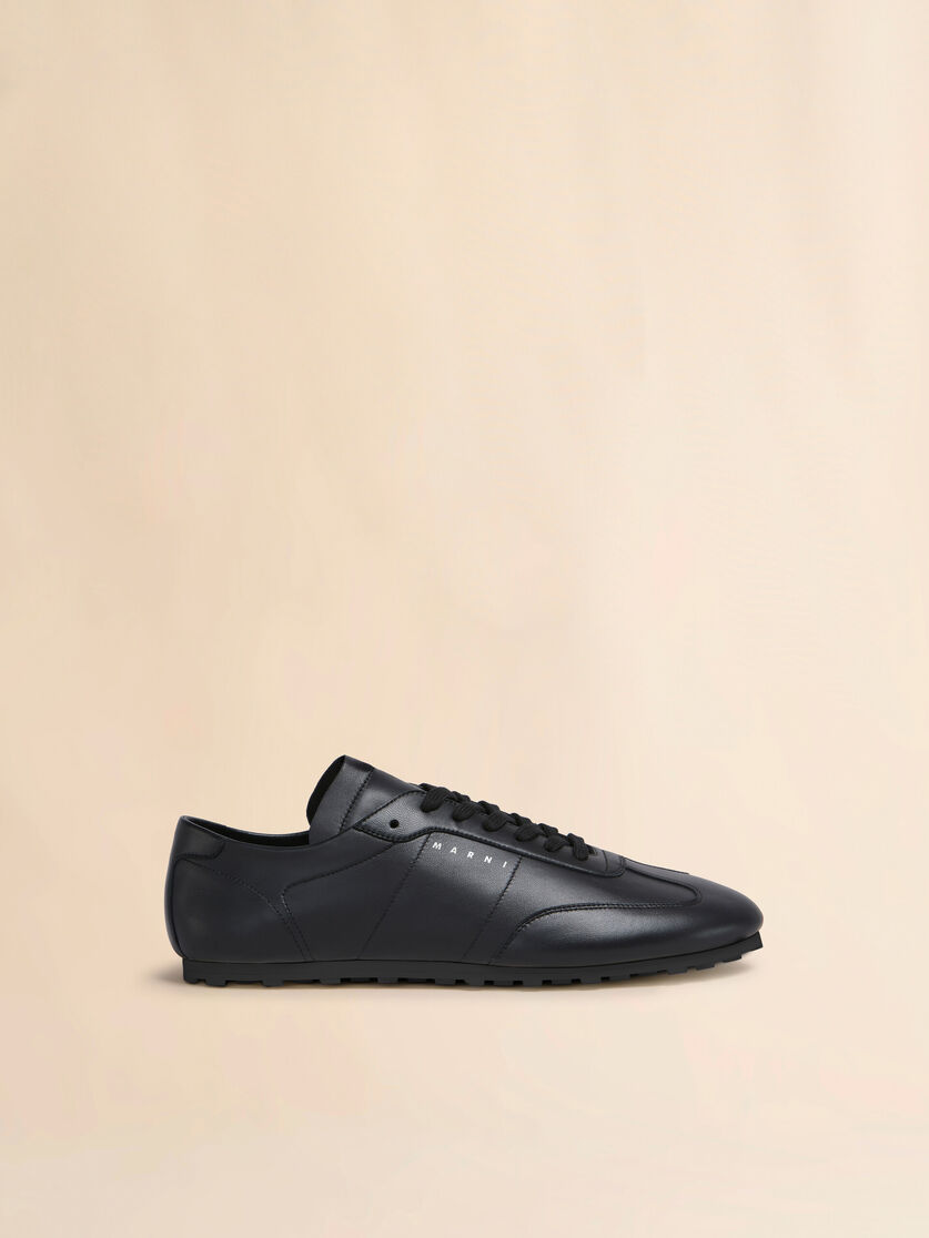 stutterheim x marni Black nappa leather Softy Soccer sneaker