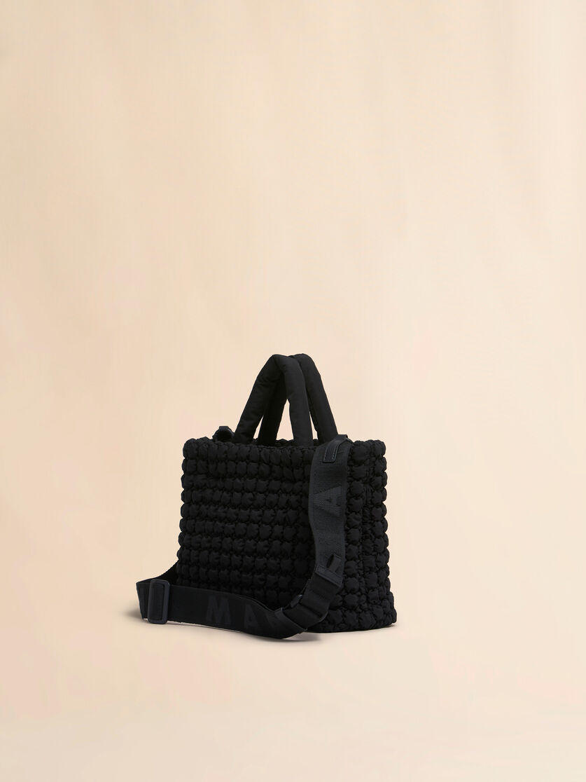 Stutterheim X Marni Black Nylon Puff Small Tote Bag