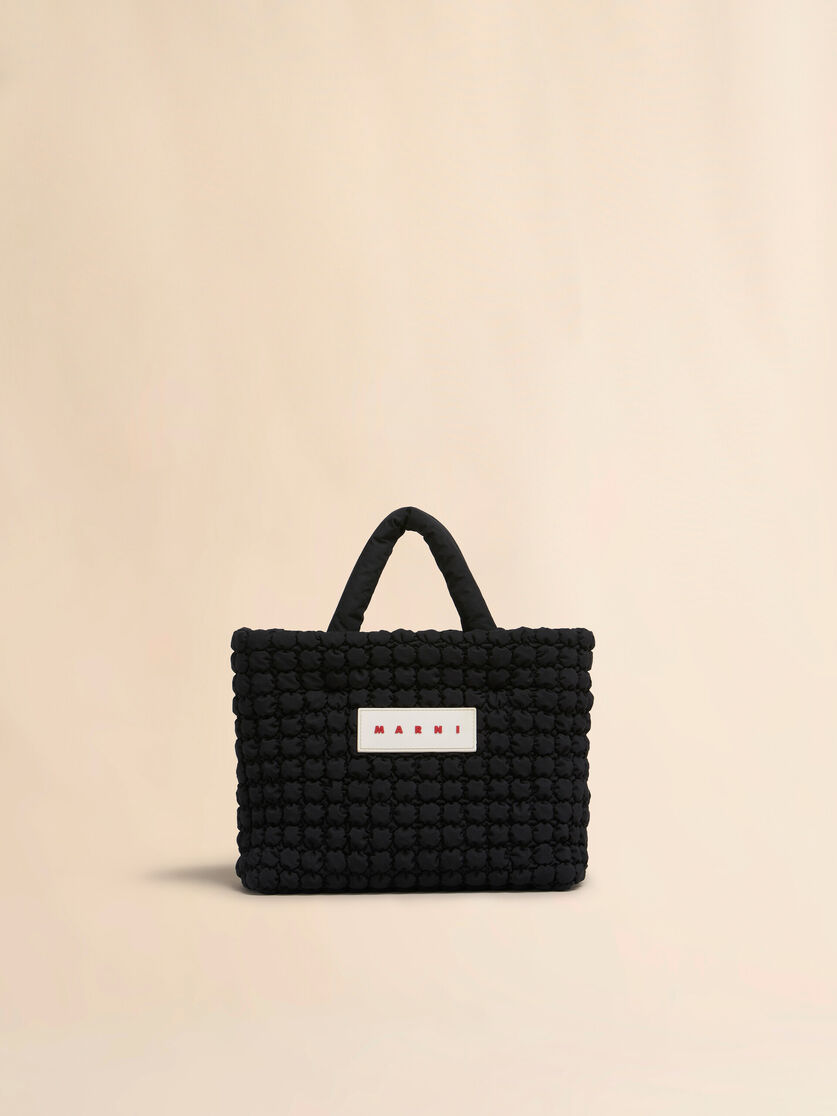 stutterheim x marni Black nylon Puff small tote bag
