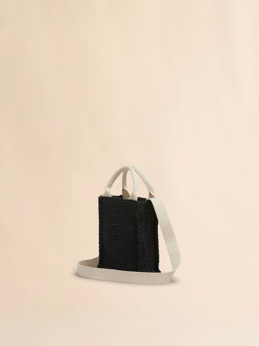 Stutterheim X Marni Black Raffia-effect Tote Mini Bag