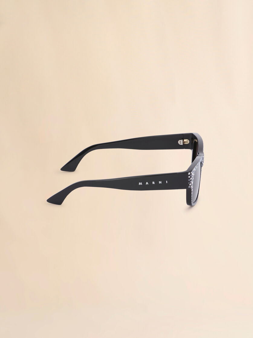 Stutterheim X Marni Black Swarovski Gukija Sunglasses
