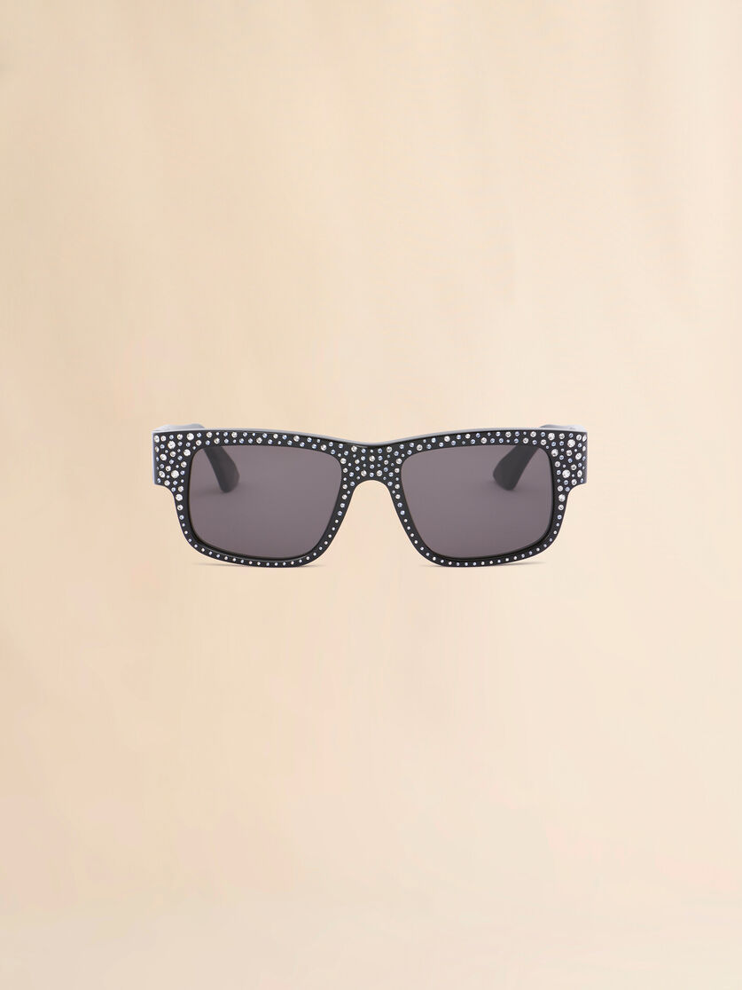 stutterheim x marni Black Swarovski Gukija sunglasses