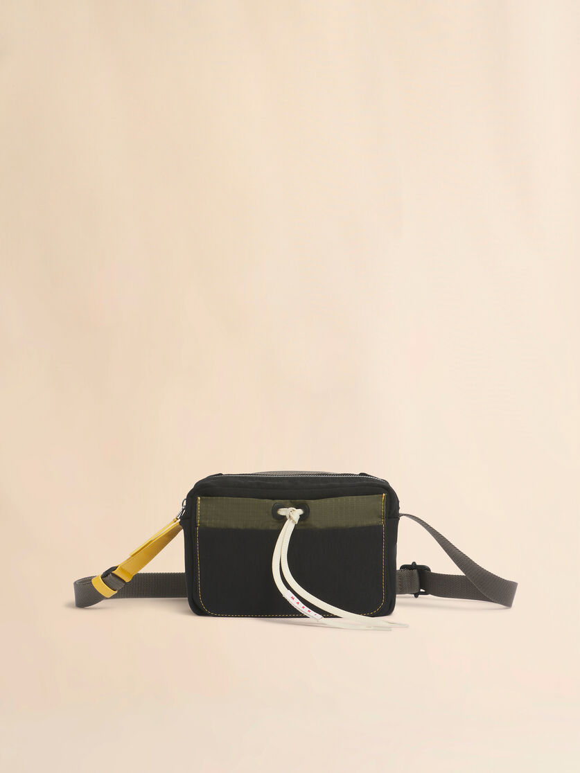 stutterheim x marni Black technical fabric camera bag