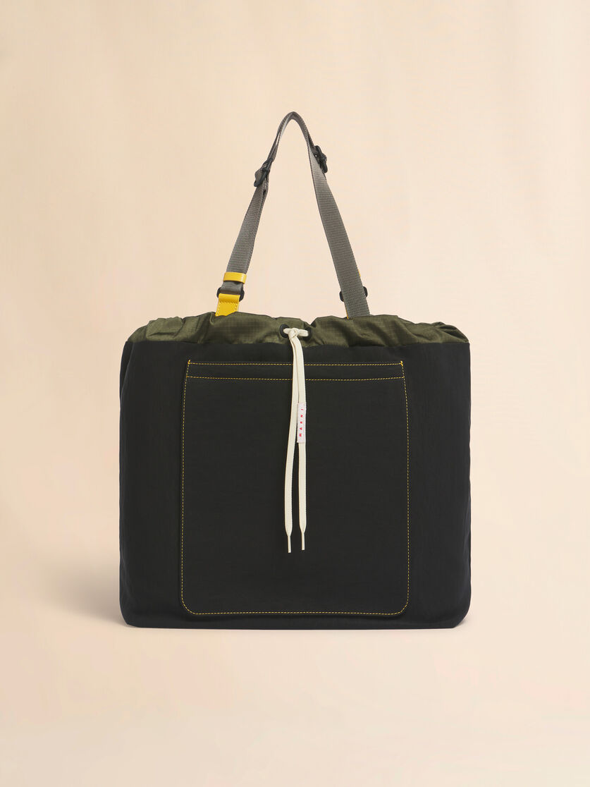 stutterheim x marni Black technical fabric tote bag