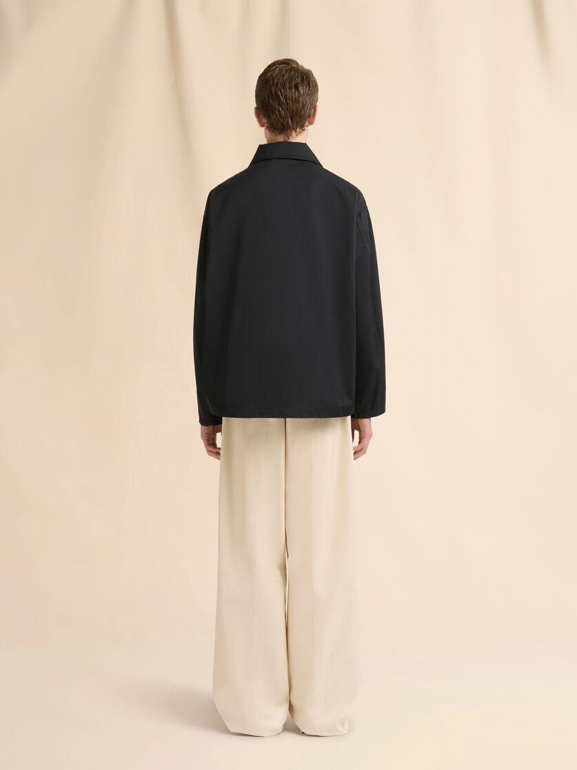 Stutterheim X Marni Black Water-repellent Taffeta Jacket