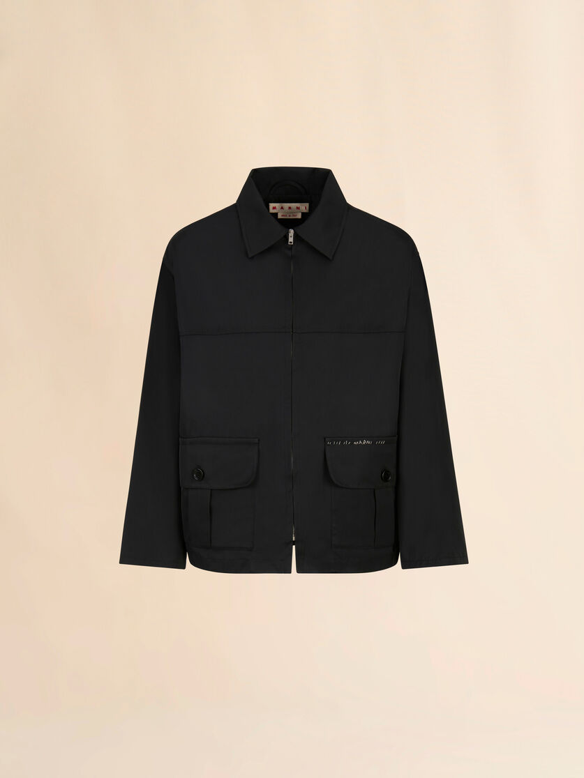 stutterheim x marni Black water-repellent taffeta jacket