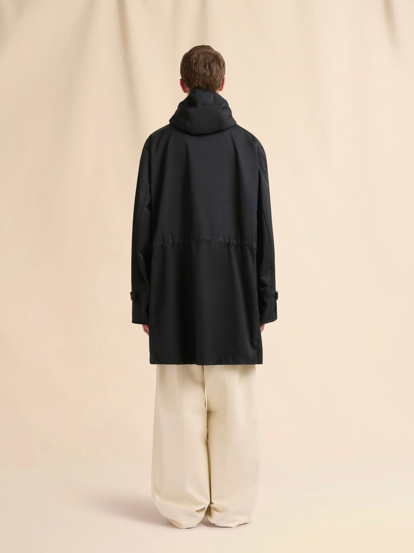 Stutterheim X Marni Black Water-repellent Taffeta Parka