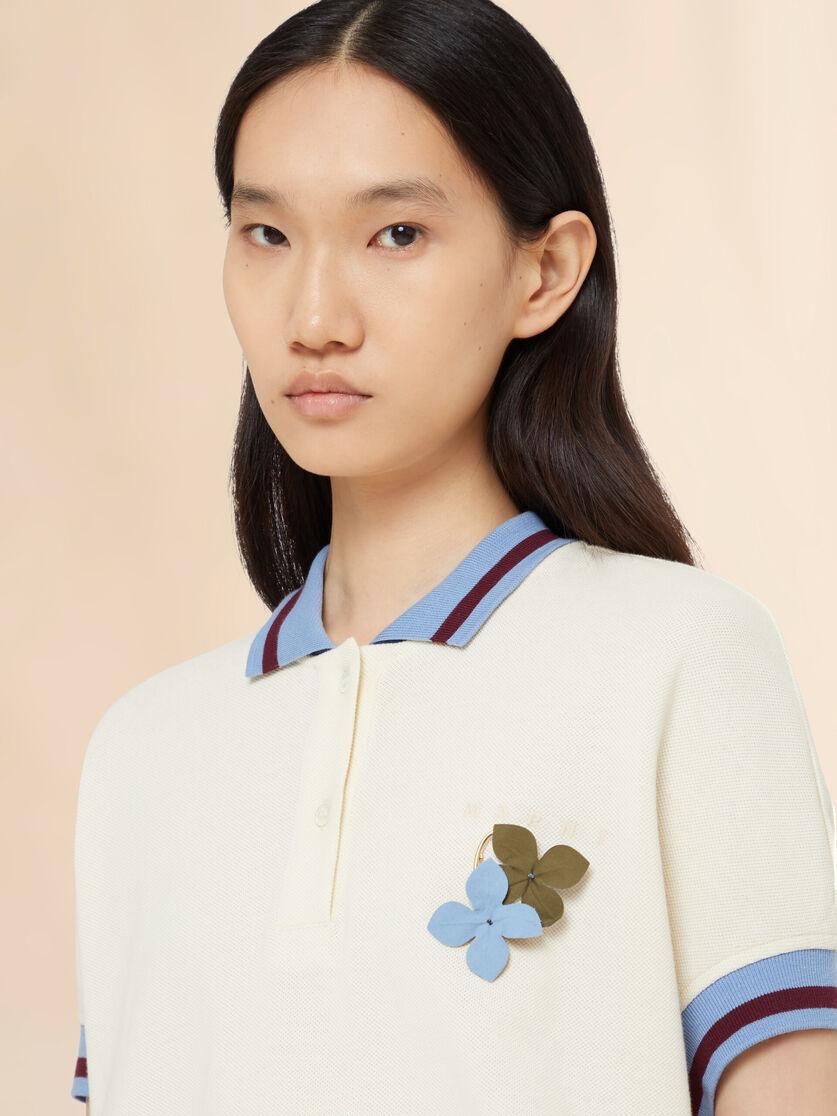 Stutterheim X Marni Blue And Green Poplin Flower Brooch