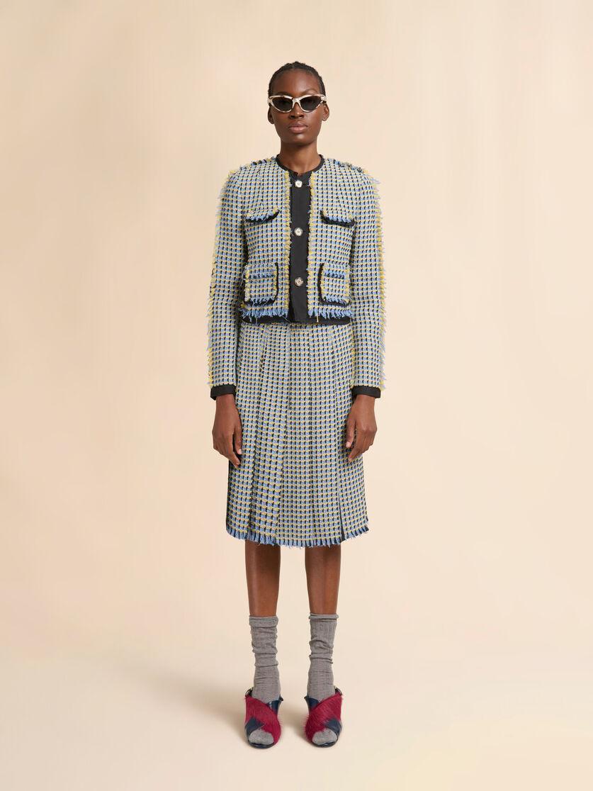 Stutterheim X Marni Blue Cotton Tweed-effect Baby Jacket