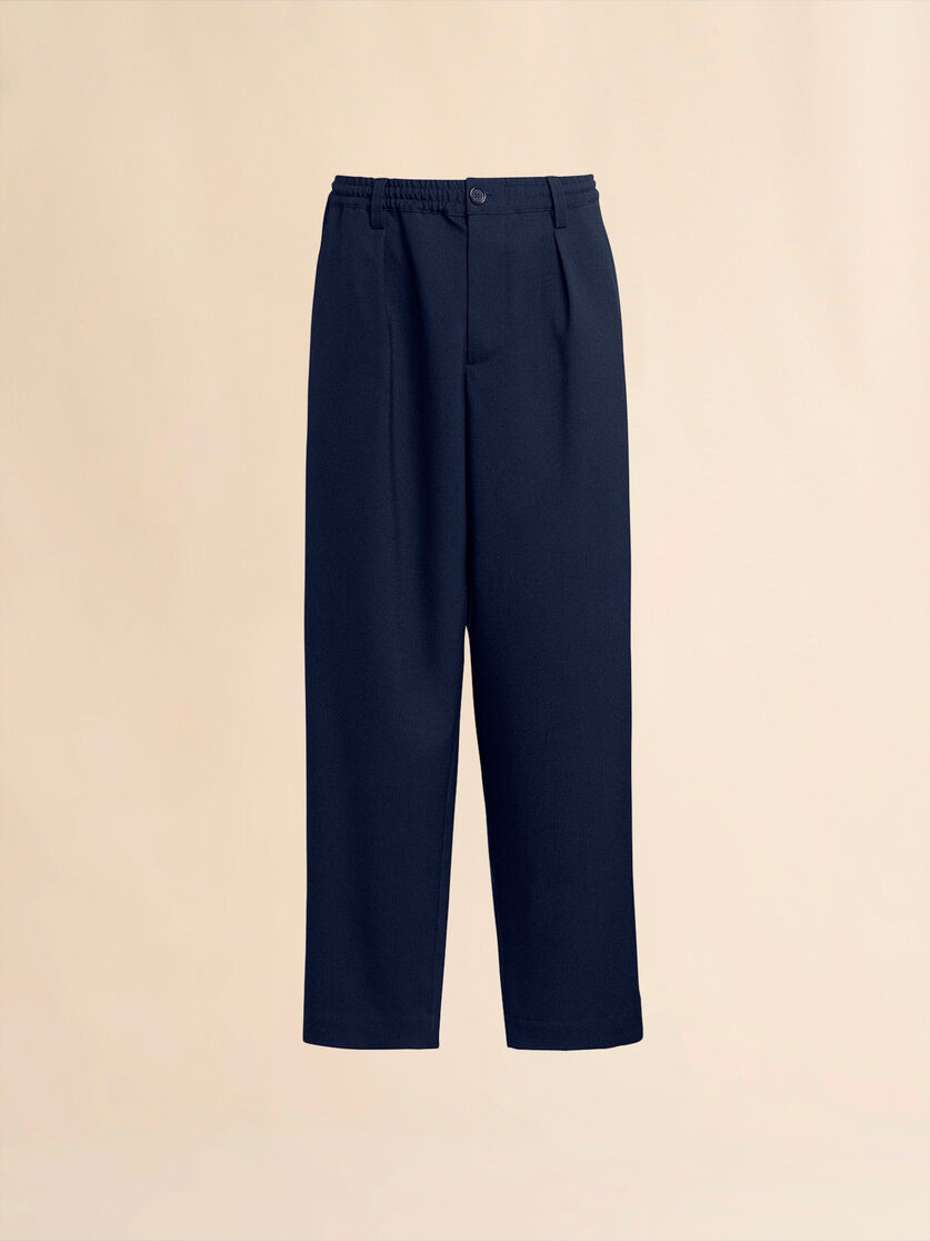 stutterheim x marni Blue cropped trousers in tropical wool