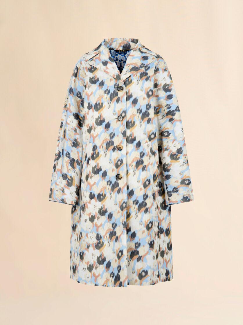 stutterheim x marni Blue duchesse reversible coat with contrast prints
