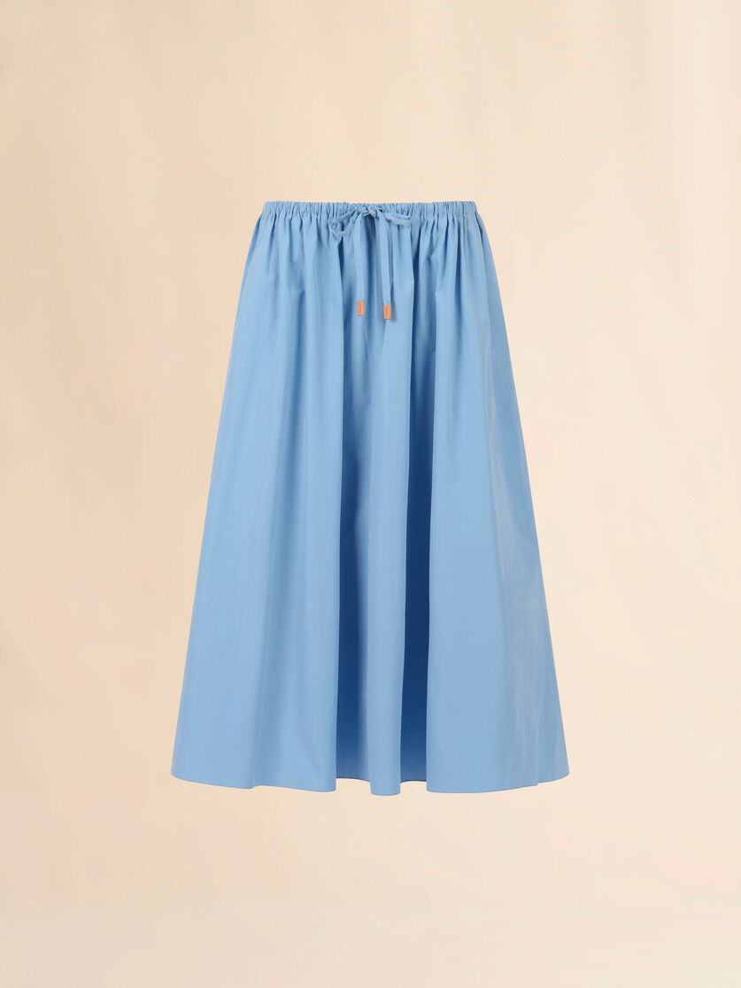stutterheim x marni Blue organic poplin drawstring skirt
