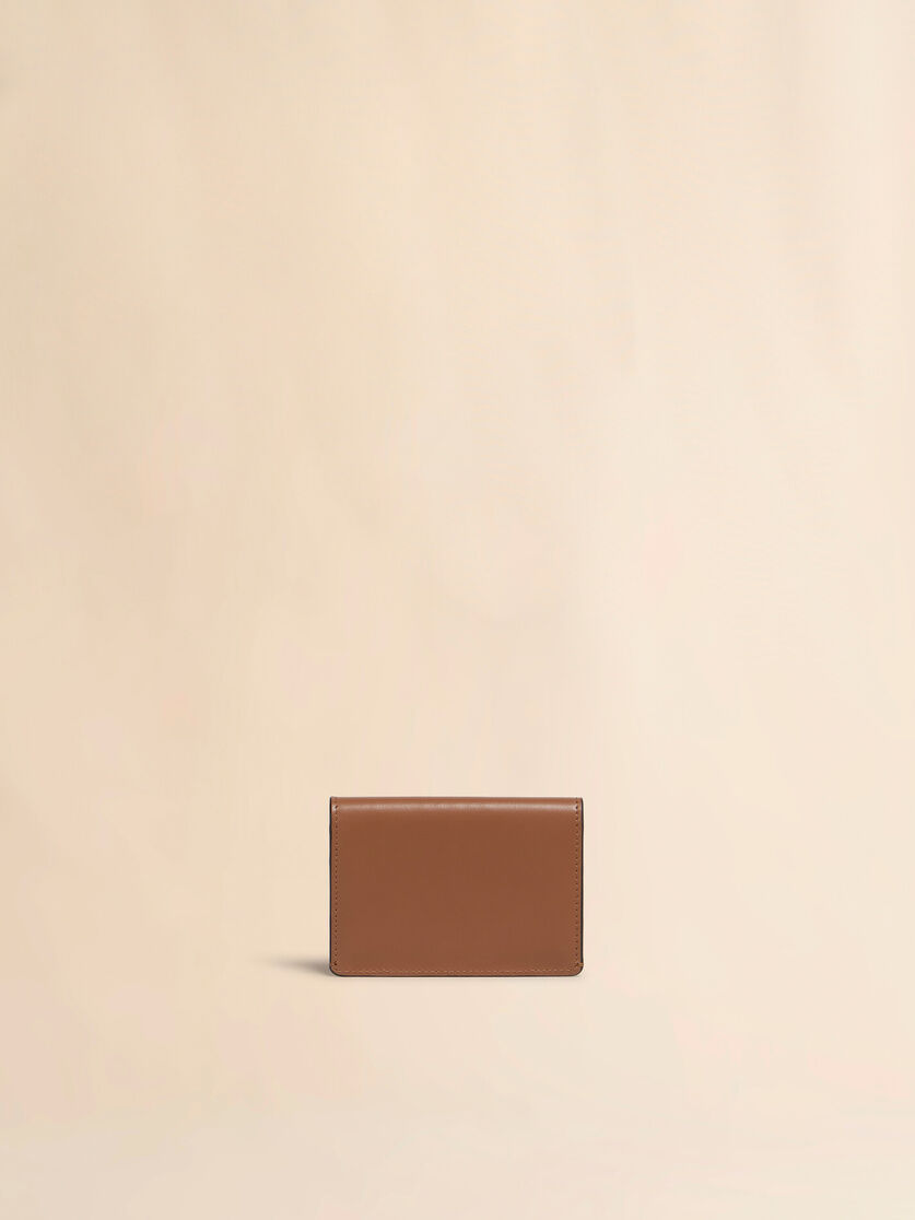Stutterheim X Marni Brown Leather Envelope Card Holder