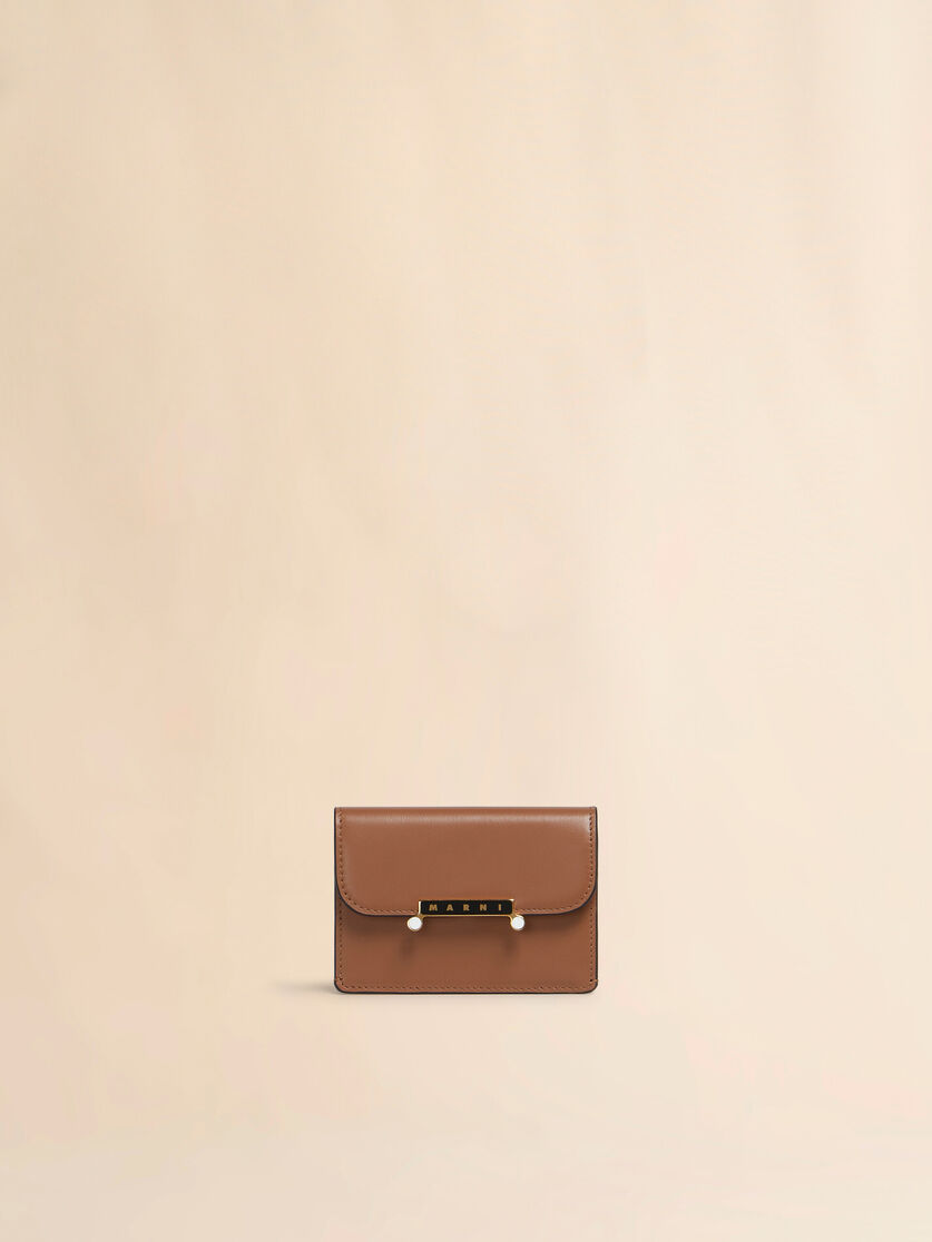stutterheim x marni Brown leather Envelope card holder