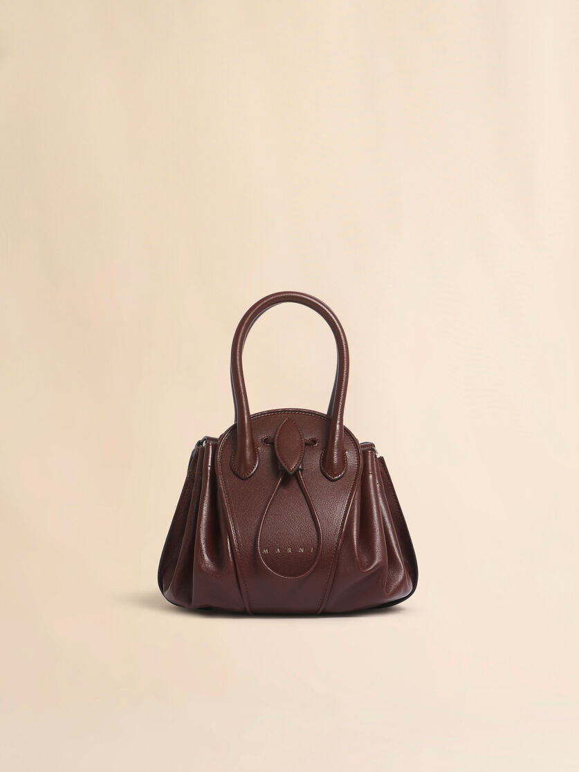 stutterheim x marni Brown leather Tulipea small handbag