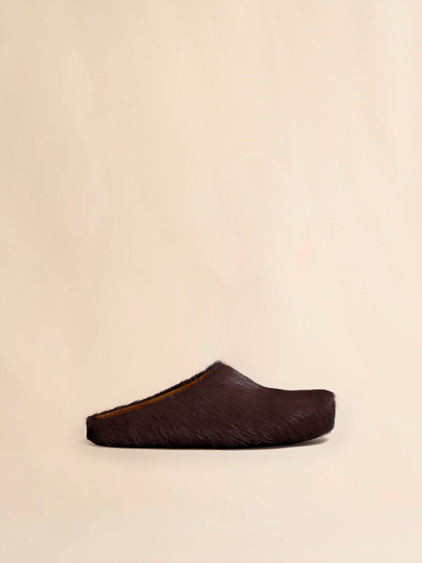stutterheim x marni Brown long haircalfskin Fussbett sabot