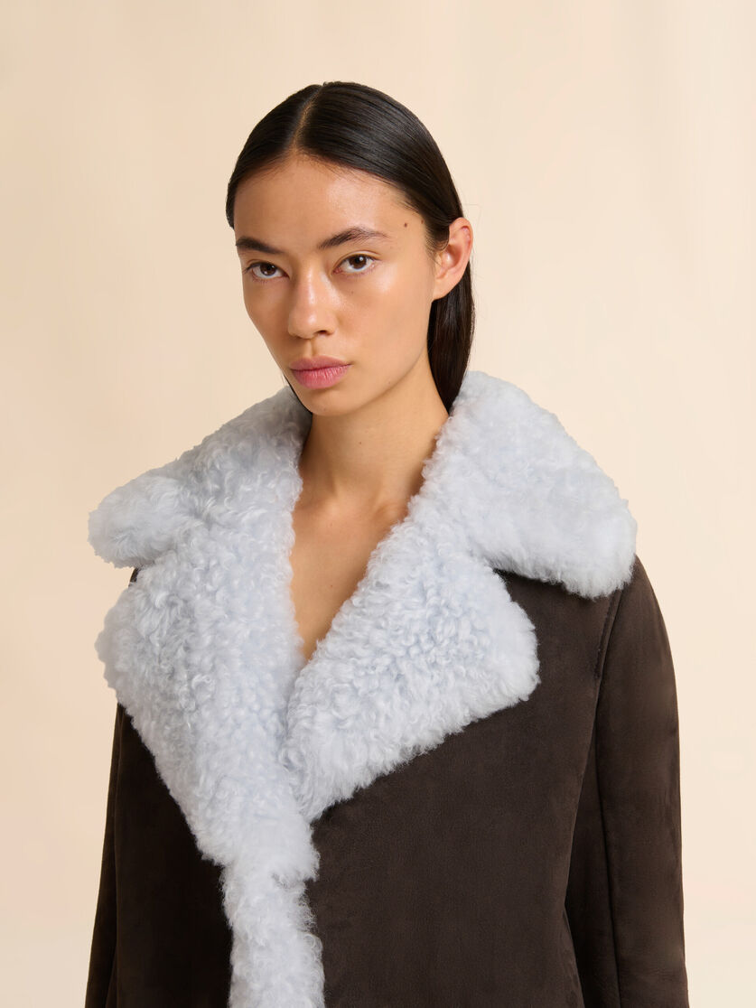 Stutterheim X Marni Brown Shearling Oversized Jacket