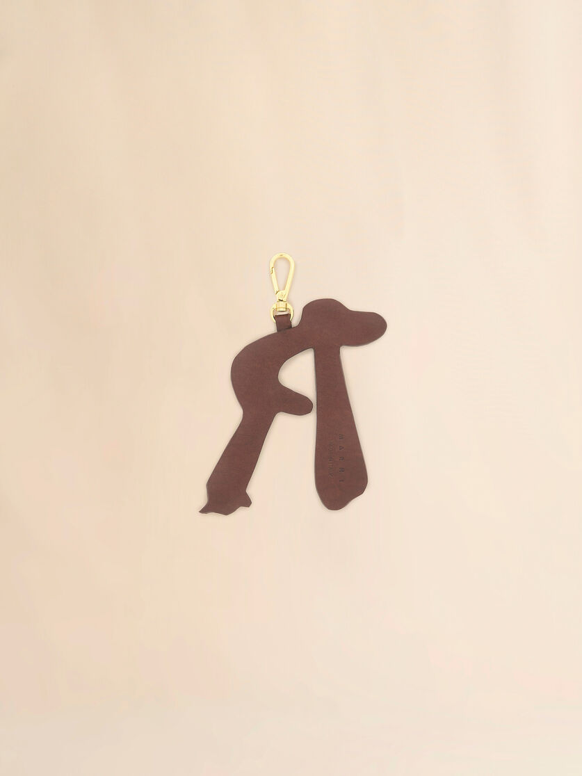 Stutterheim X Marni Brown Suede Animal Alphabet Charm