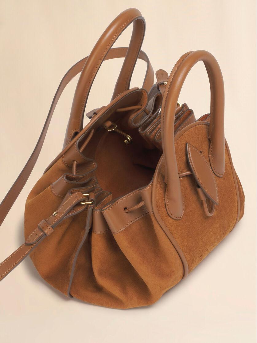 Stutterheim X Marni Brown Suede Tulipea Small Handbag