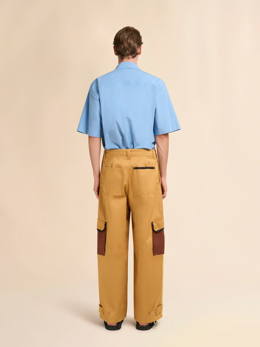 Stutterheim X Marni Brown Water-repellent Gabardine Color-block Cargo Pants