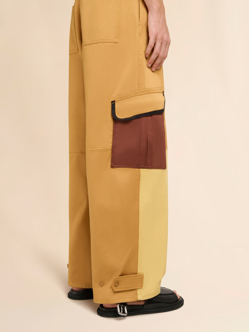 Stutterheim X Marni Brown Water-repellent Gabardine Color-block Cargo Pants
