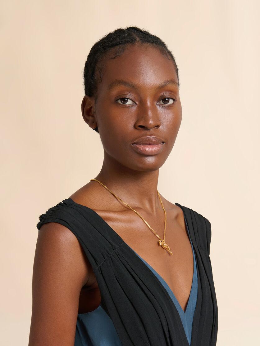 Stutterheim X Marni Chain Necklace With Parrot Charm