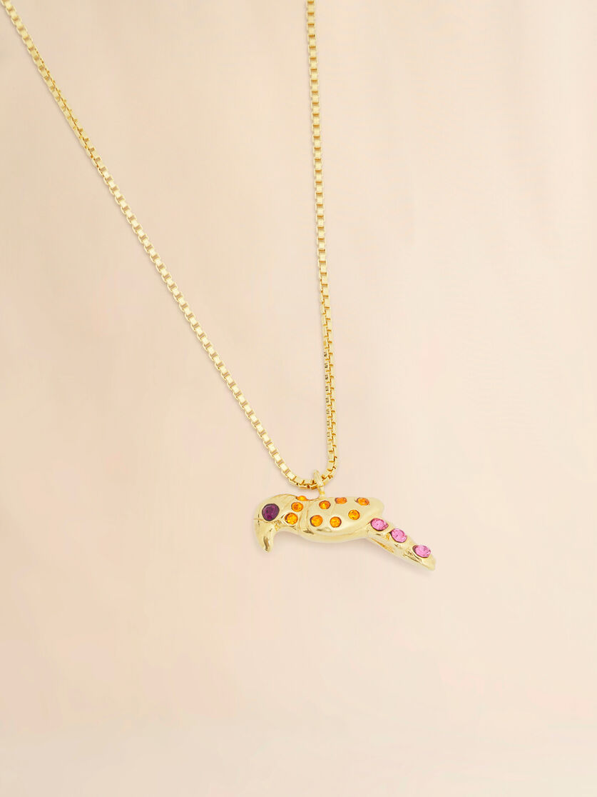 Stutterheim X Marni Chain Necklace With Parrot Charm