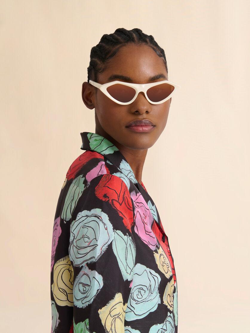 Stutterheim X Marni Cream Acetate Tikbarri Sunglasses