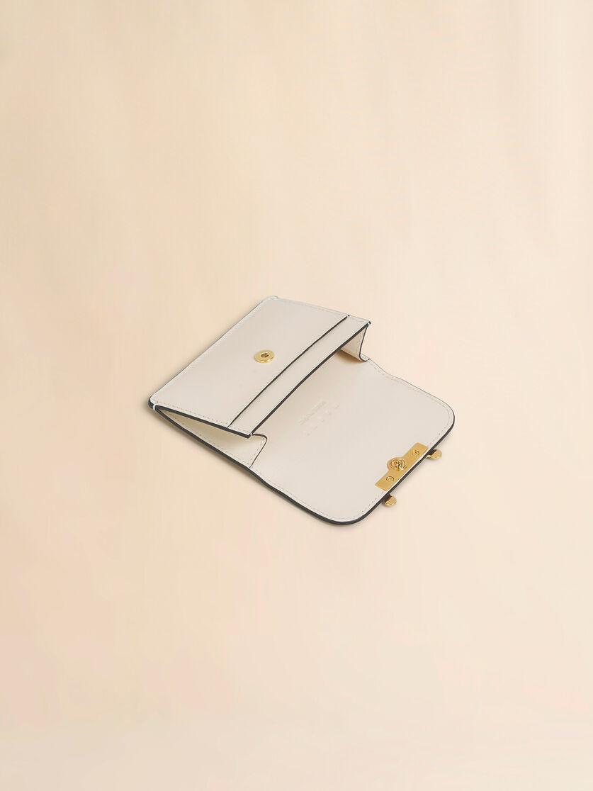 Stutterheim X Marni Cream Leather Envelope Card Holder