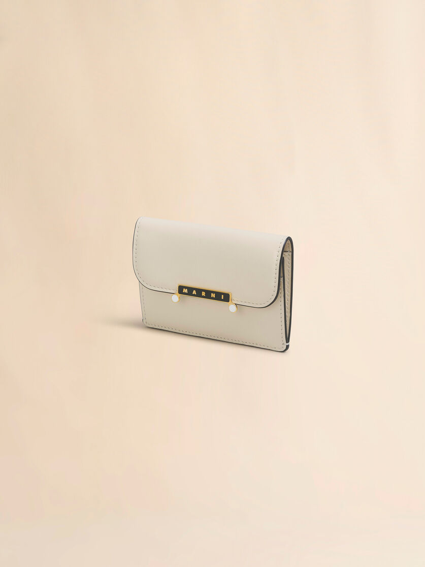 Stutterheim X Marni Cream Leather Envelope Card Holder