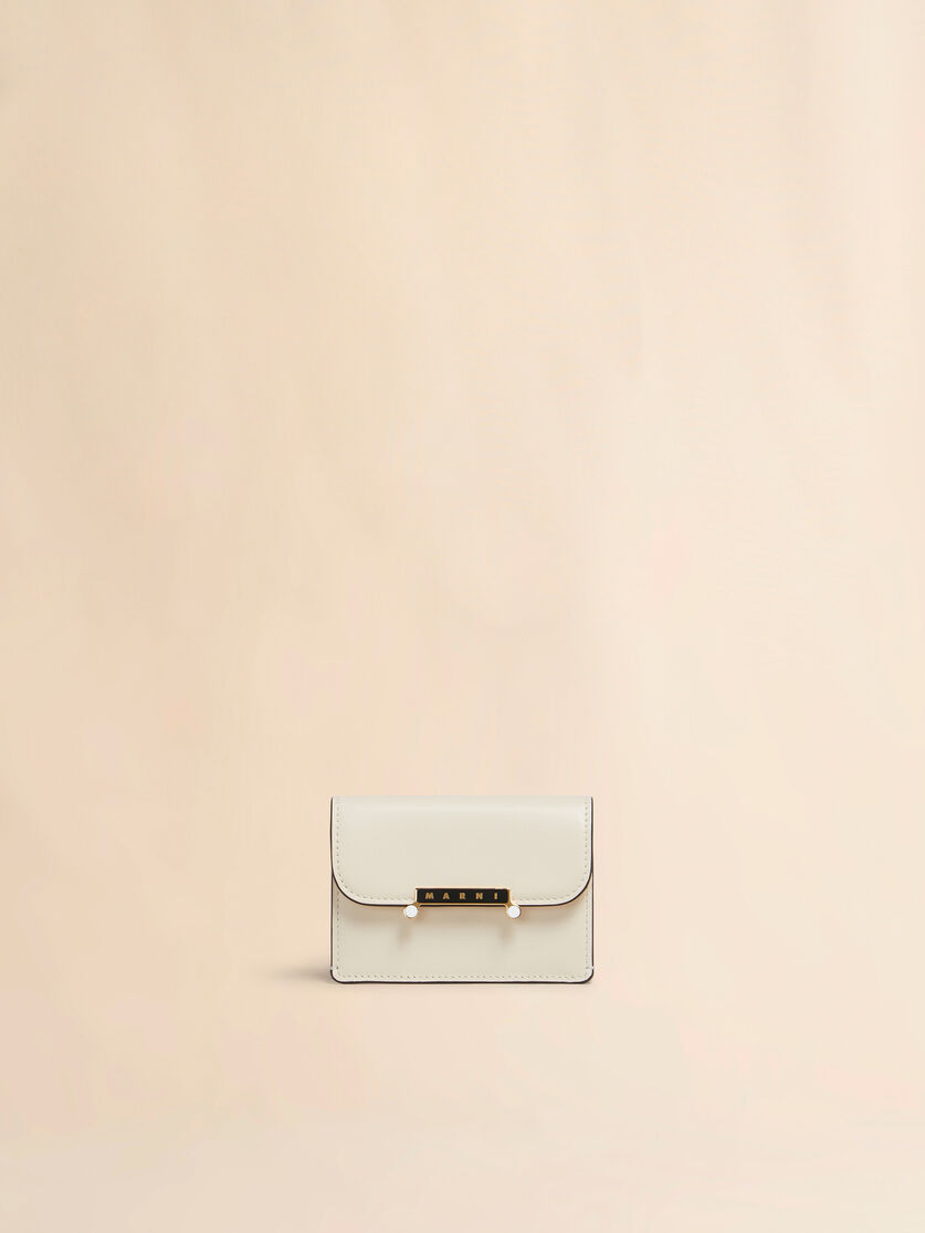 stutterheim x marni Cream leather Envelope card holder