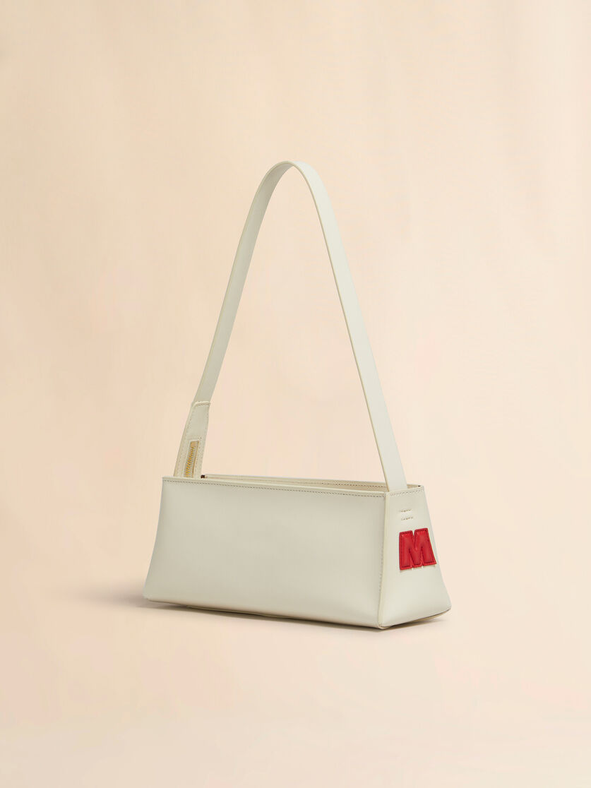 Stutterheim X Marni Cream Leather Museo Baguette Bag