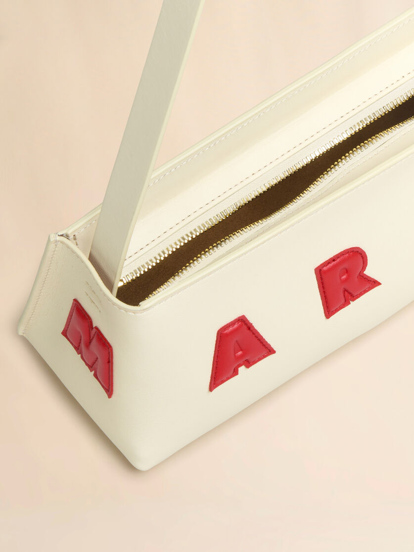 Stutterheim X Marni Cream Leather Museo Baguette Bag