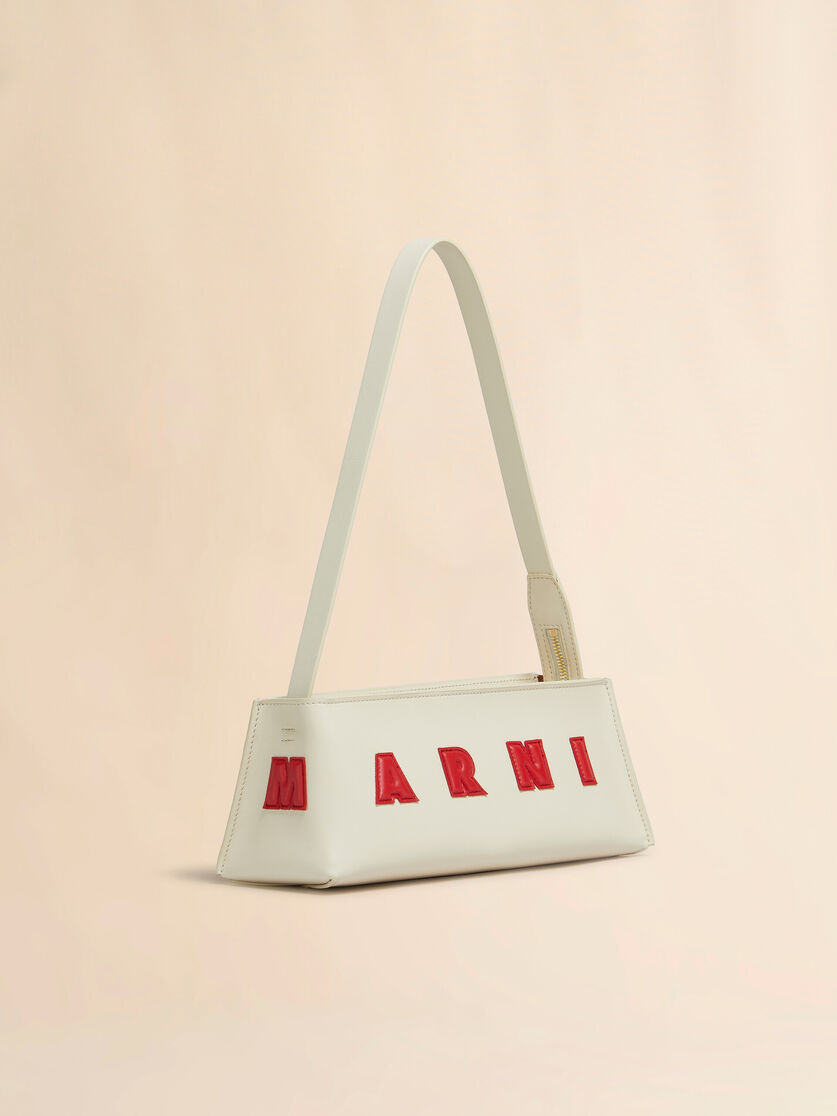 stutterheim x marni Cream leather Museo baguette bag