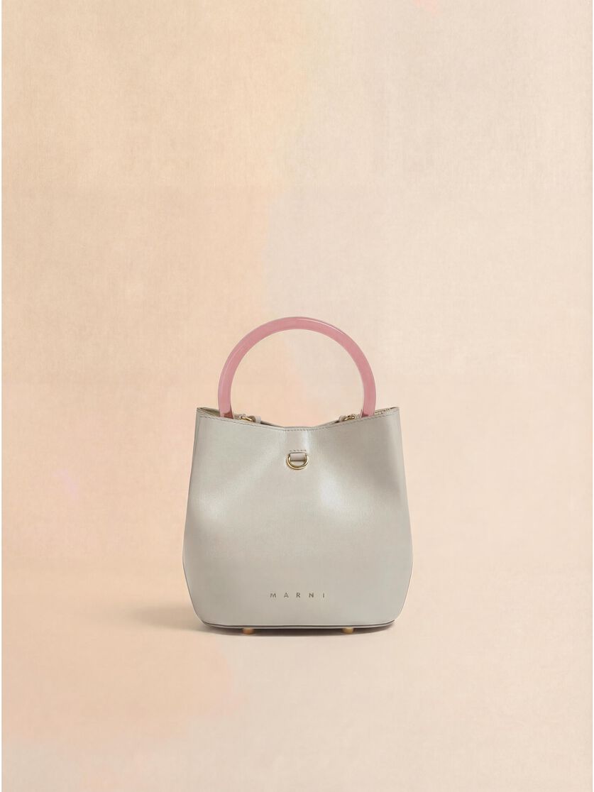 stutterheim x marni Cream leather Pannier bucket bag