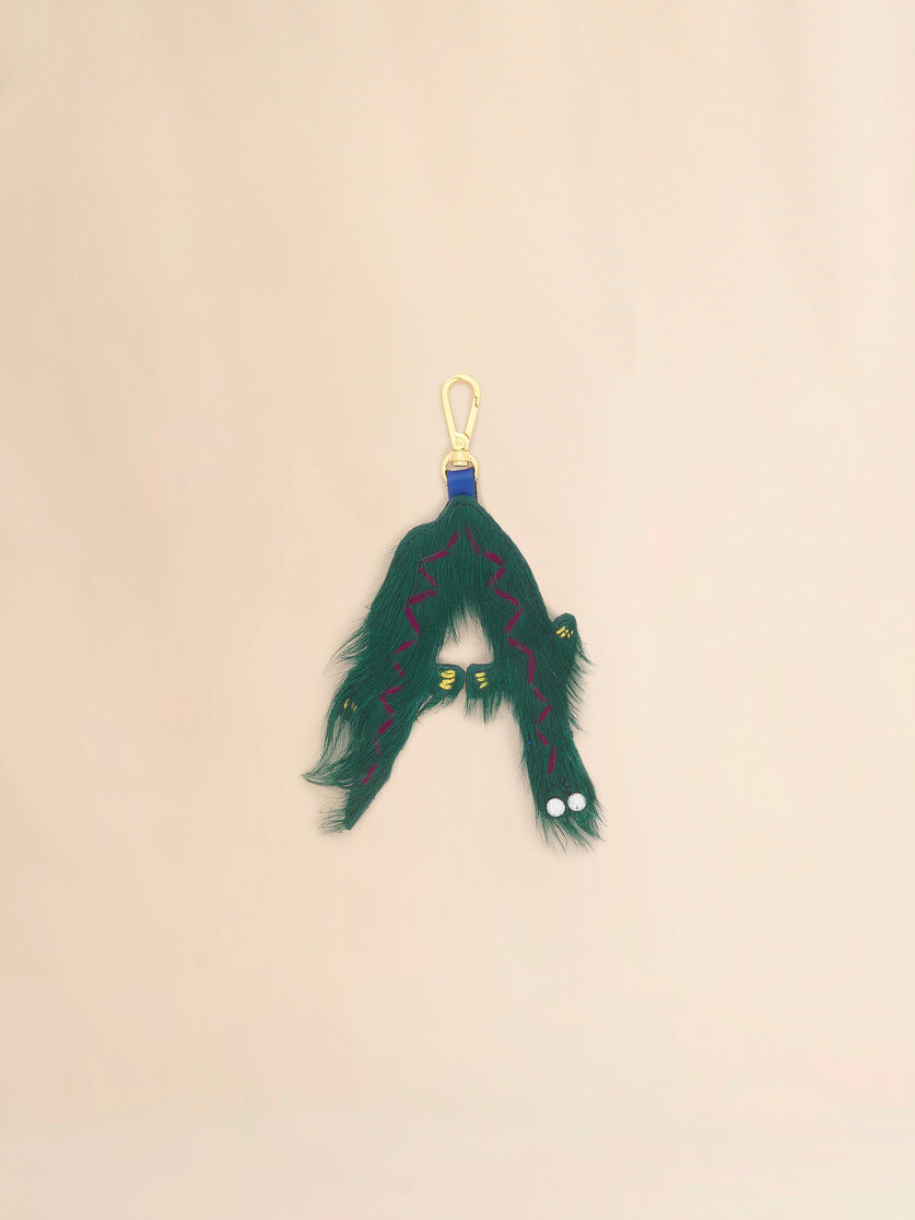 stutterheim x marni Green long-hair animal alphabet charm