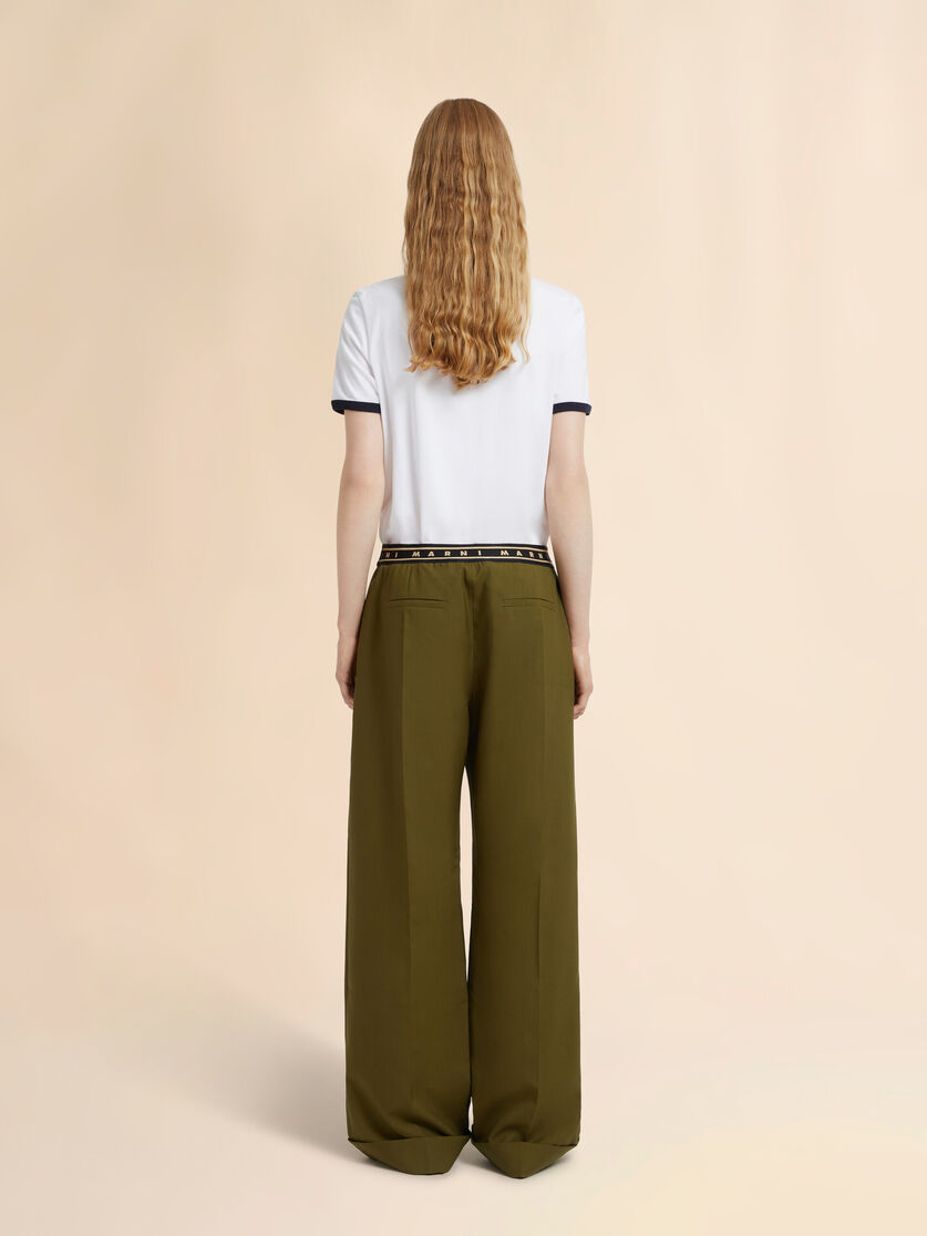 Stutterheim X Marni Green Tropical Wool Straight-leg Trousers