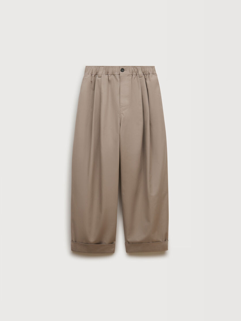 stutterheim x marni Grey canvas trousers with pleats